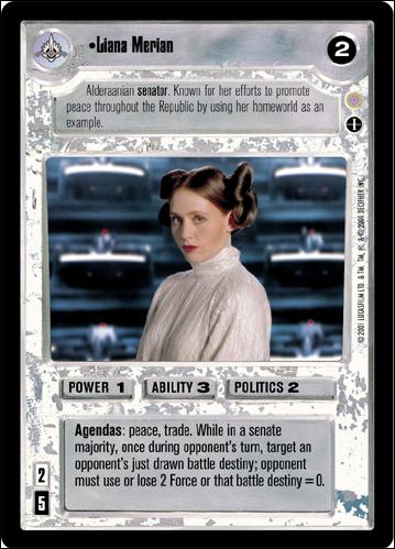 Star Wars: Coruscant Limited (Base Set) card 113 Liana Merian