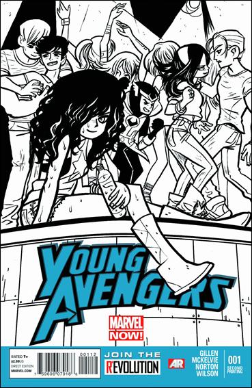 Young Avengers (2013) issue 1-E Bryan O'Malley Black & White Cover (2nd Printing)