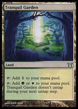 Magic the Gathering: Champions of Kamigawa (Base Set) card 284 Tranquil Garden