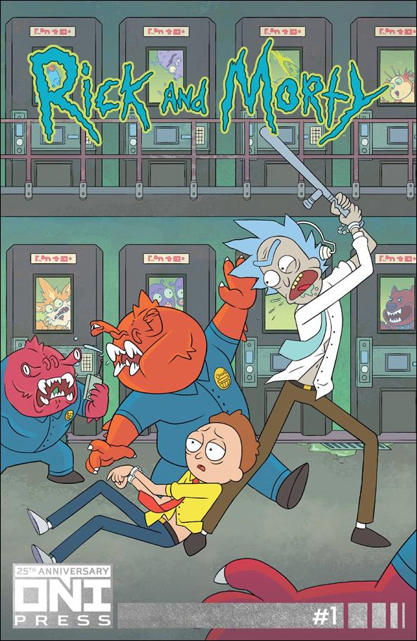 Rick and Morty (2015) issue 1-P 25th Anniversary Foil Embossed Edition Cover