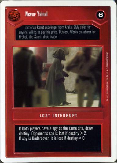 Star Wars: Premiere Unlimited (Base Set) card 91 Nevar Yalnal