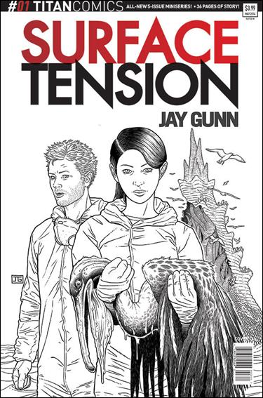 Surface Tension issue 1-C Jay Gunn 1:10 B&W Cover