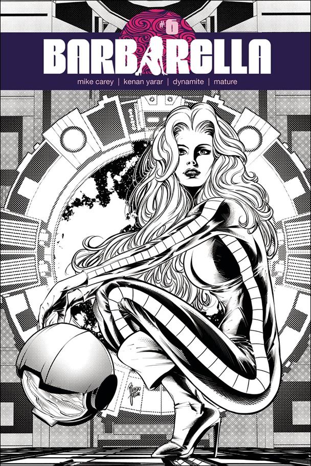 Barbarella (2017) issue 6-H Ricardo Jaime 1:30 Black and White Cover