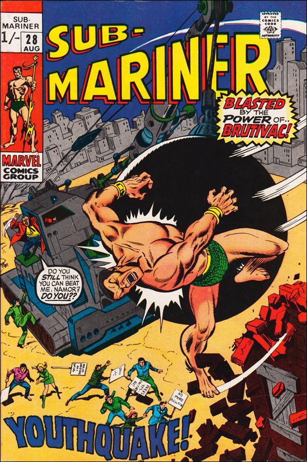 Sub-Mariner (1968) issue 28-B UK Price Cover