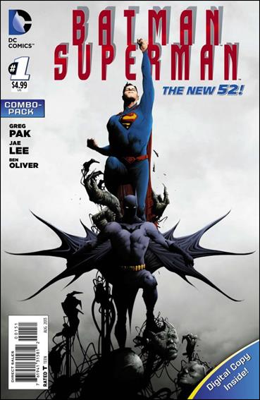 Batman/Superman (2013) issue 1-C Unbagged Jae Lee Cover Combo Pack