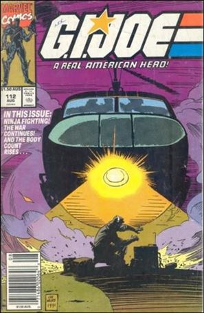 G.I. Joe: A Real American Hero issue 112-C Australian Price Cover