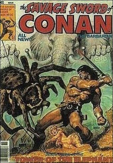 Savage Sword of Conan the Barbarian (Base Set) card 7 Cover Issue #24