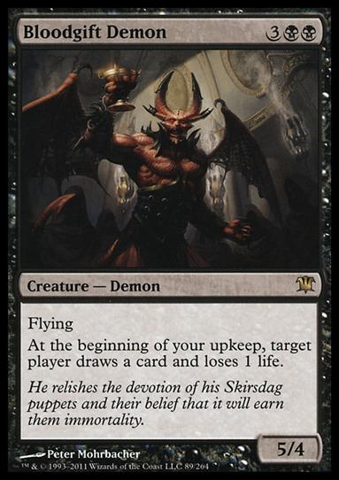 Magic the Gathering: Innistrad (Base Set) card 89 Bloodgift Demon