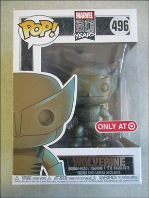 POP! Marvel figure 496 (Patina) Wolverine