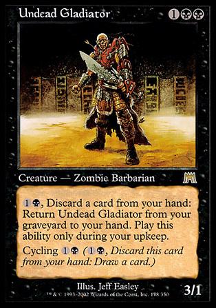 Magic the Gathering: Onslaught (Base Set) card 178 Undead Gladiator