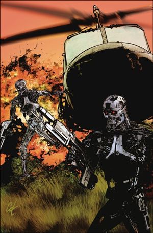 Terminator (2024) issue 5-J Cat Staggs Foil Virgin 1:15 Cardstock Cover
