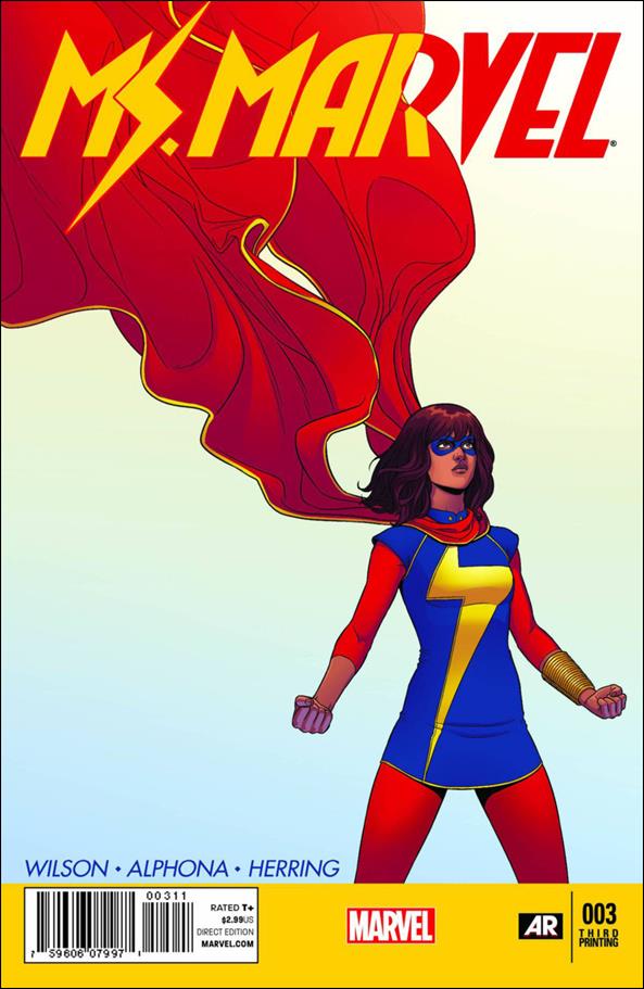 Ms. Marvel (2014)  issue 3-D Jamie McKelvie Yellow Bar Cover (3rd Printing)