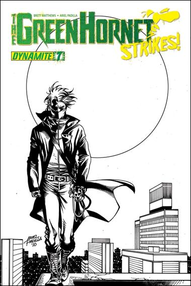 Green Hornet Strikes issue 7-B 1:10 Black and White Cover