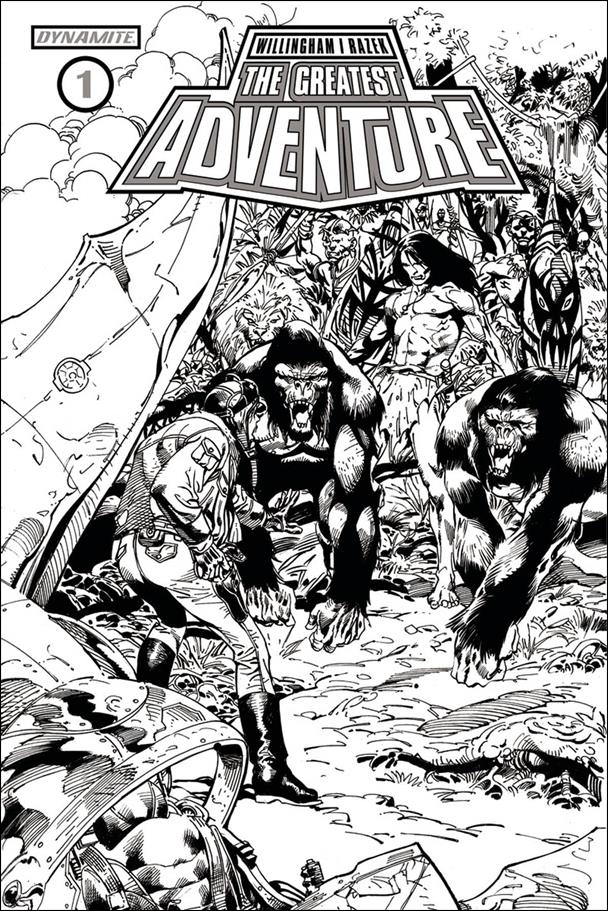 Greatest Adventure issue 1-F Roberto Castro 1:10 Black and White Cover