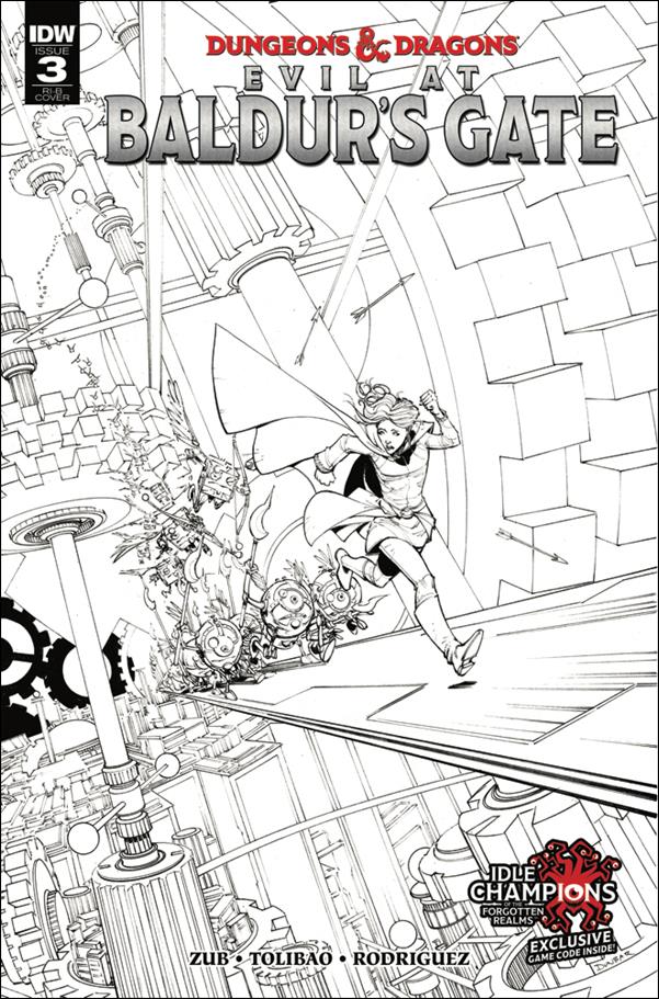 Dungeons & Dragons: Evil at Baldur's Gate issue 3-D Max Dunbar 1:20 Black & White Cover