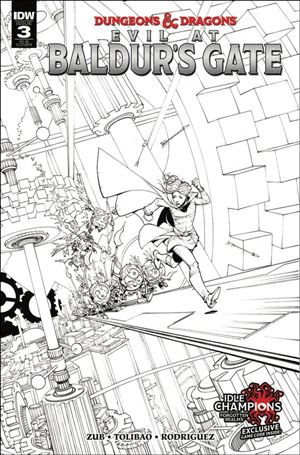 Dungeons & Dragons: Evil at Baldur's Gate issue 3-D Max Dunbar 1:20 Black & White Cover