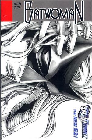 Batwoman (2011) issue 6-B Wraparound 1:25 Black and White Cover