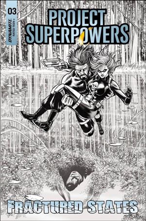 Project Superpowers: Fractured States issue 3-I Michael Rooth 1:11 Black & White Cover