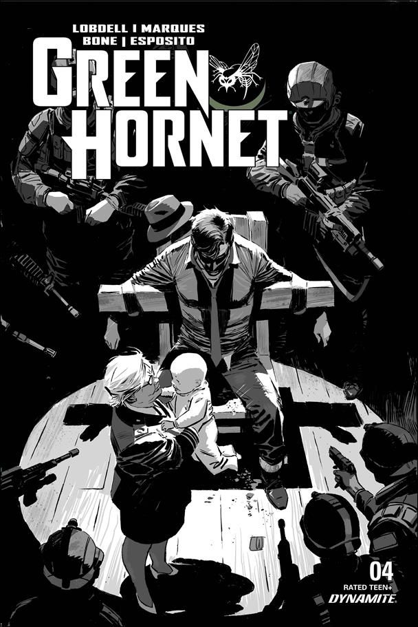 Green Hornet (2020) issue 4-E Lee Weeks 1:20 Black & White Cover