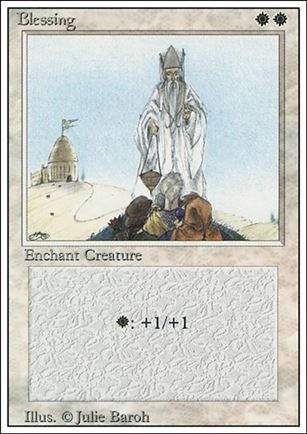 Magic the Gathering: Revised (Base Set) card 6 Blessing