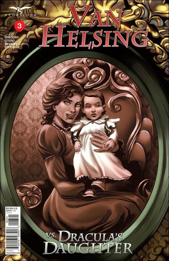 Van Helsing vs. Dracula's Daughter issue 3-D Allan Otero Cover