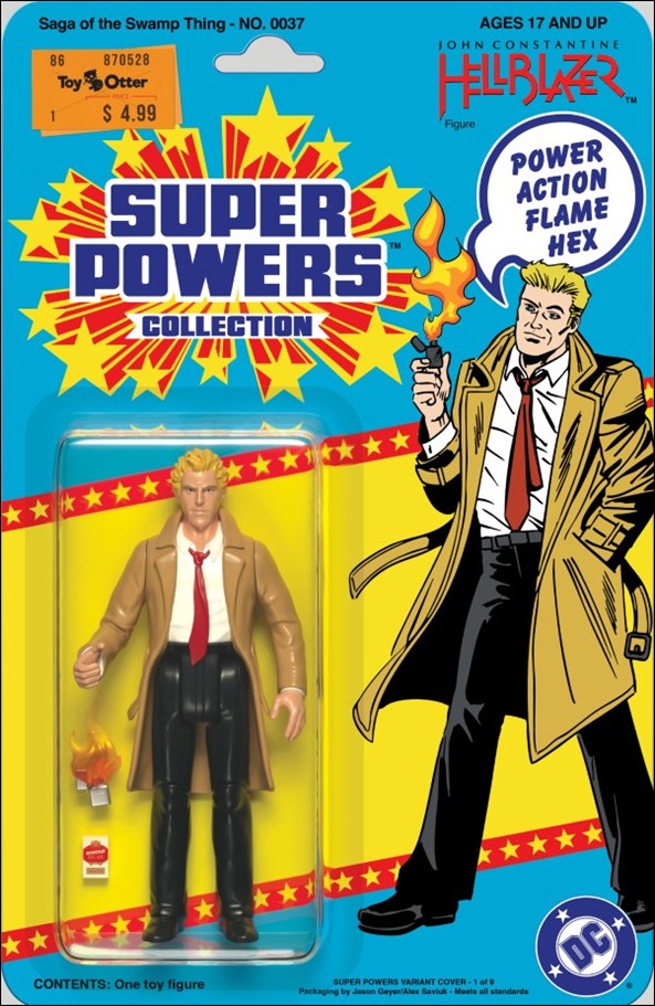 Saga of the Swamp Thing issue 37-F Facsimile Edition 2025 Super Powers Figure Cover