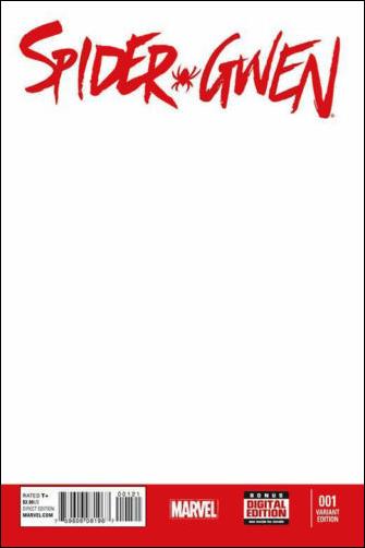 Spider-Gwen (2015/04) issue 1-E Blank/Sketch Cover