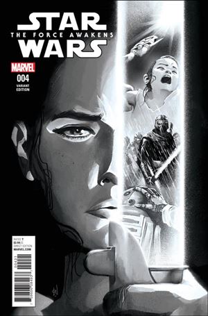Star Wars: The Force Awakens Adaptation issue 4-B Mike Del Mundo Sketch Cover