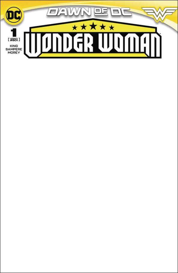 Wonder Woman (2023) issue 1-E Blank Cardstock Cover