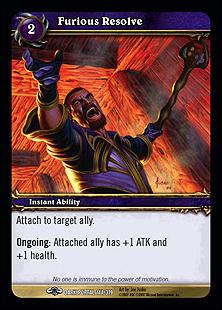 World of Warcraft: Through the Dark Portal (Base Set) card 144 Furious Resolve