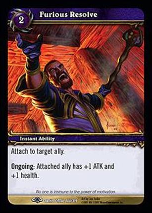 World of Warcraft: Through the Dark Portal (Base Set) card 144 Furious Resolve