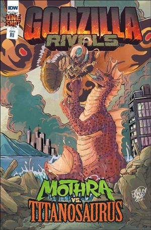 Godzilla Rivals: Mothra vs. Titanosaurus issue 1-C G. Romero-Johnston 1:10 Cover
