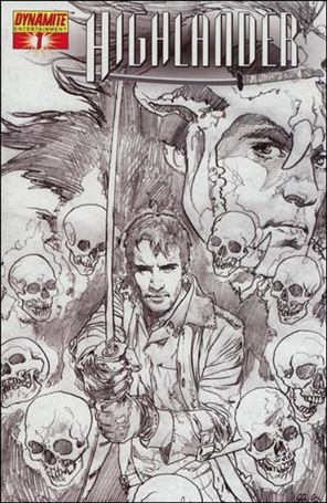 Highlander issue 1-F Tony Harris 1:25 Sketch Cover