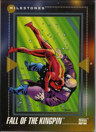 Marvel Universe: Series 3 (Base Set) card 198 Fall of the Kingpin