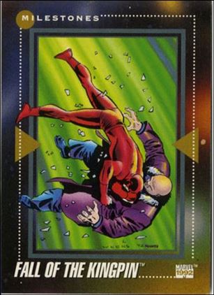 Marvel Universe: Series 3 (Base Set) card 198 Fall of the Kingpin