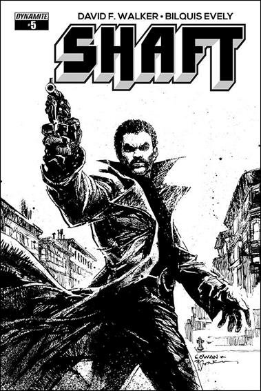 Shaft issue 5-D Denys Cowan & Bill Sienkiewicz 1:10 B&W Cover