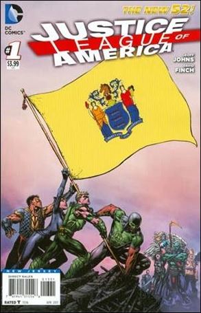 Justice League of America (2013)  issue 1-NE New Jersey State Flag Cover