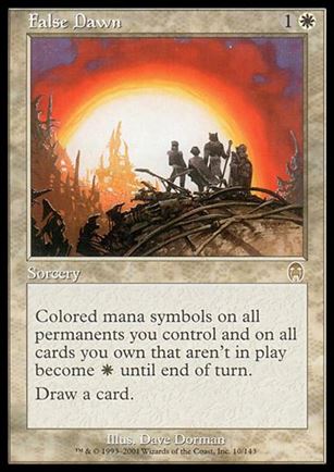 Magic the Gathering: Apocalypse (Base Set) card 10 False Dawn