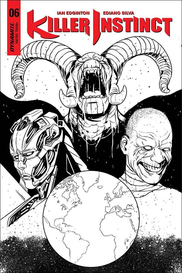 Killer Instinct (2017) issue 6-D Alvaro Sarraseca 1:10 Black & White Cover