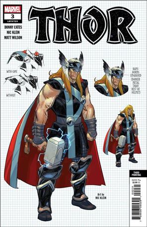 Thor (2020) issue 3-E Nic Klein Design Cover (3rd Printing)
