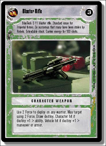 Star Wars: Premiere Limited (Base Set) card 318 Blaster Rifle