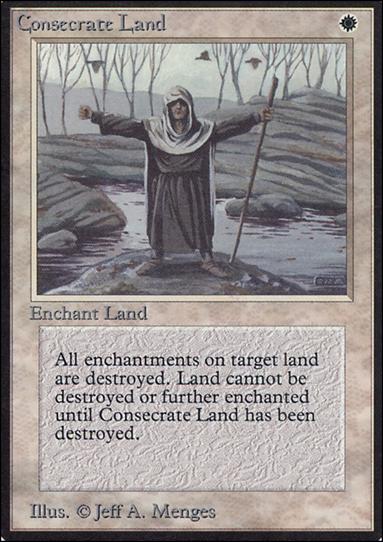 Magic the Gathering: Limited Edition Alpha (Base Set) card 14 Consecrate Land