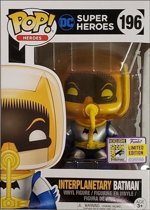 POP! Heroes figure 196 Interplanetary Batman SDCC 2017