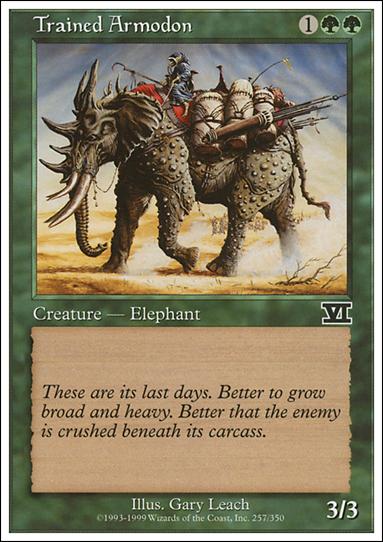 Magic the Gathering: 6th Edition (Base Set) card 257 Trained Armodon