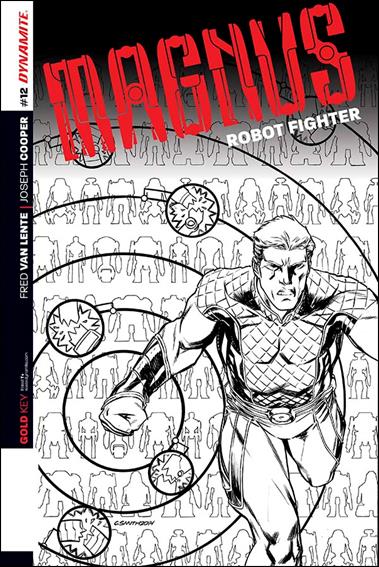 Magnus Robot Fighter (2014) issue 12-D Cory Smith 1:25 Black & White Cover