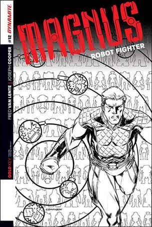 Magnus Robot Fighter (2014) issue 12-D Cory Smith 1:25 Black & White Cover