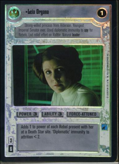 Star Wars: Reflections: A Collector's Bounty (Base Set) card 75 Leia Organa