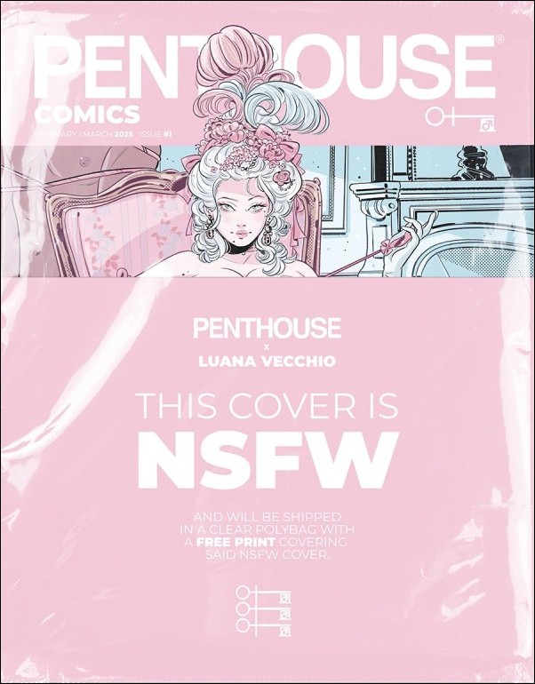 Penthouse Comics (2025) issue 1-D Luana Vecchio NSFW Polybagged Cover