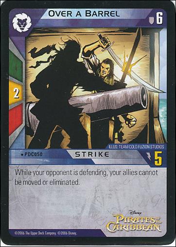 Pirates of the Caribbean - Dead Man's Chest (Base Set) card PDC050 Over a Barrel