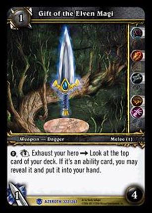 World of Warcraft: Heroes of Azeroth (Base Set) card 322 Gift of the Elven Magi